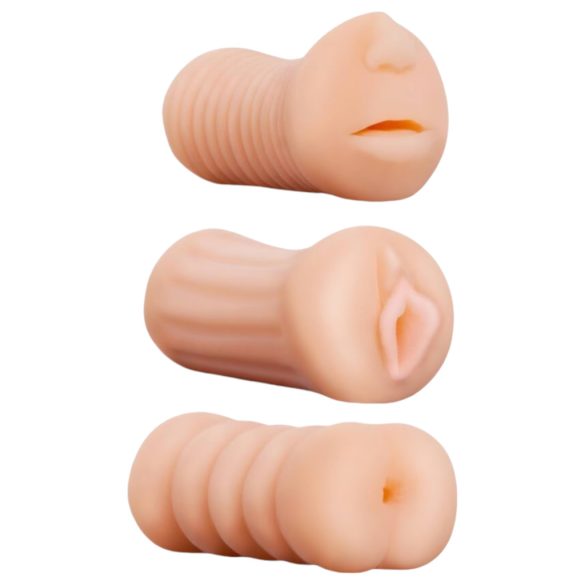 XXX To GO Juicy szett (3db) - műpunci, száj, popsi maszturbátor