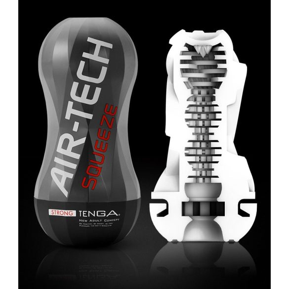 TENGA Air-Tech Squeeze Strong - szívó maszturbátor (fekete)