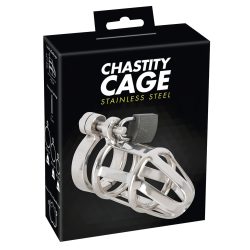 You2Toys - Chastity Cage - fém pénisz ketrec, lakattal
