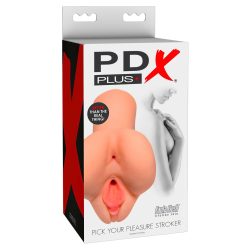   PDX Pick Your Pleasure - 2in1 élethű maszturbátor (natúr)