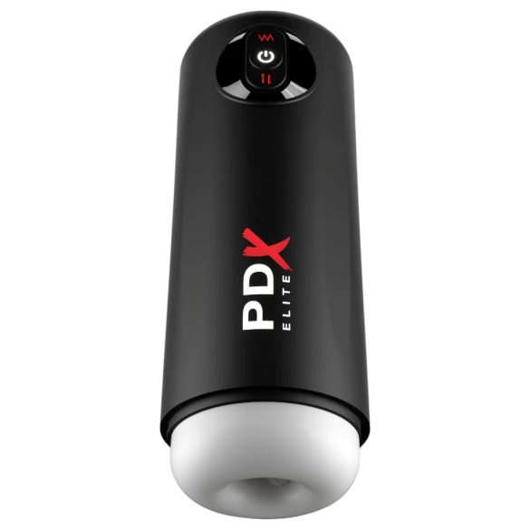 PDX Elite Moto Milker - lökő-rezgő maszturbátor (fekete)