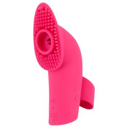 / SMILE Licking - léghullámos-nyelves ujjvibrátor (pink)
