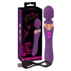 Javida Double - masszírozó vibrátor (lila)