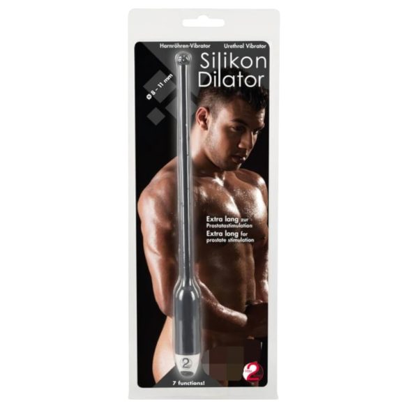 You2Toys DILATOR - szilikon húgycsővibrátor - fekete (8-11mm)