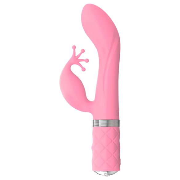 Pillow Talk Kinky - akkus, 2 motoros G-pont vibrátor (pink)