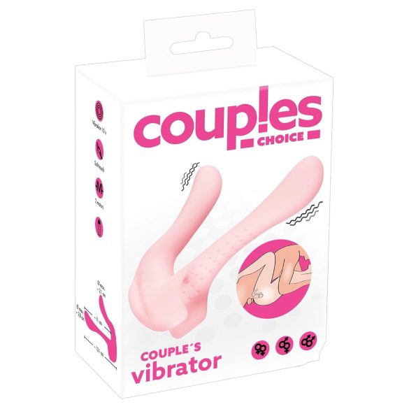 Couples Choice - kétmotoros párvibrátor (halvány rózsaszín)