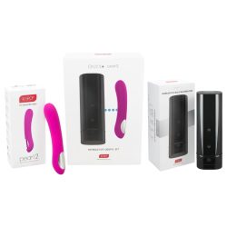   Kiiroo Onyx+ és Pearl 2 - páros szett maszturbátor és vibrátor