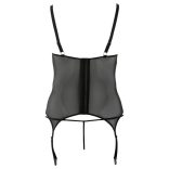 Cottelli - Virágos női felső, molett fazonban (fekete)