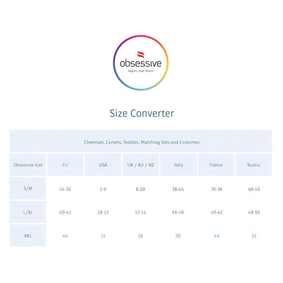 / Obsessive 810-COR-2 - csipke harisnyatartós szett (fehér)