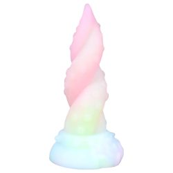   OgazR Kraken - csavart polipkar dildó - 18 cm (szivárvány)