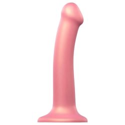   Strap-on-me Metallic Shine M - bőrbarát dildó (metál pink)