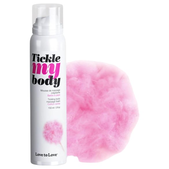 / Tickle my body - masszázs hab - vattacukor (150ml)