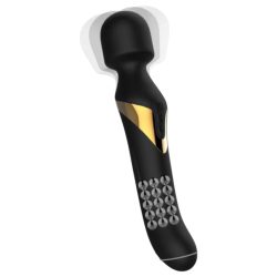   Dorcel Dual Orgasms Gold - 2in1 masszírozó vibrátor (fekete)