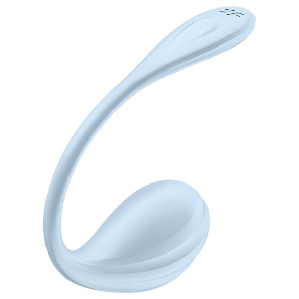 Satisfyer Smooth Petal - okos vibrációs tojás (kék)