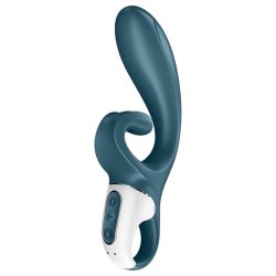   Satisfyer Hug Me - okos csiklókaros vibrátor (szürkés-kék)