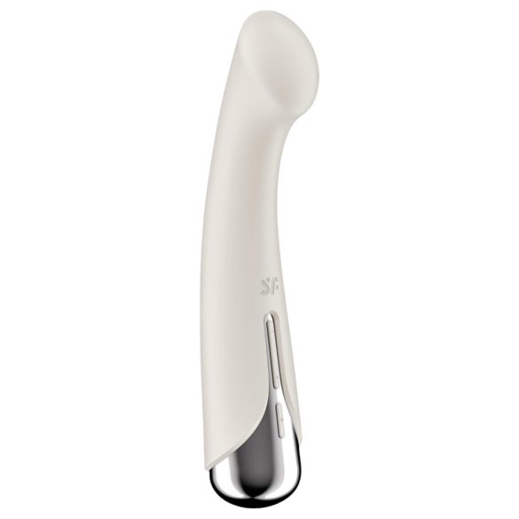 Satisfyer Spinning G-Spot 1 - forgó fejes G-pont vibrátor (bézs)