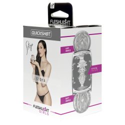   Fleshlight Quickshot Stoya - utazó maszturbátor (átlátszó)