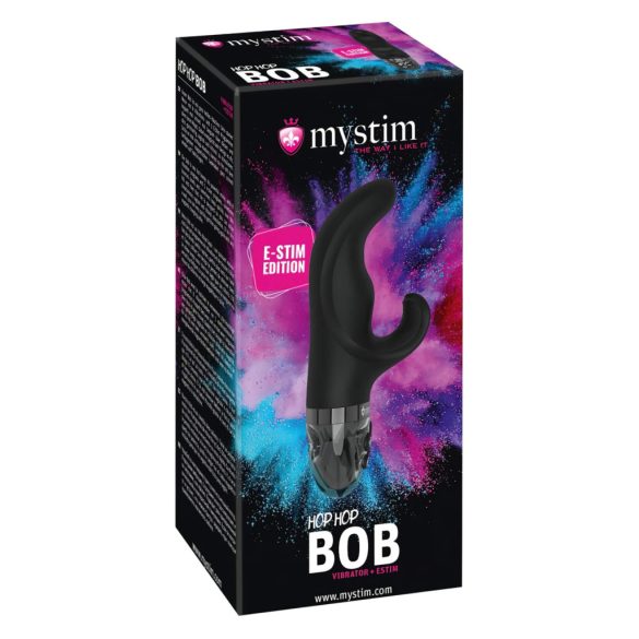 mystim Hop Hop Bob E-Stim - akkus elektro vibrátor (fekete)