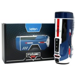   Leten SM Future Pro - lökő, nyögő, szorító, melegítő maszturbátor (kék)