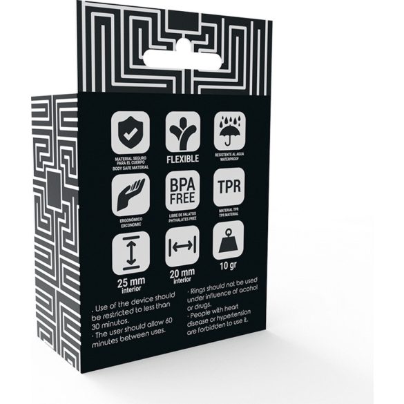 Addicted Toys C-gyűrű készlet fekete (3 db)