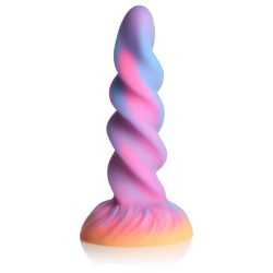   Creature Cocks Moon Rider - világító unikornis dildó (lila-pink)