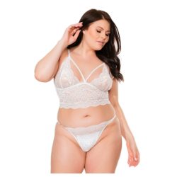 / Coquette - csipkés fehérnemű szett - fehér (XL)