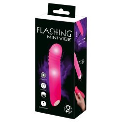   You2Toys - Flashing Mini Vibe - akkus, világító vibrátor (pink)