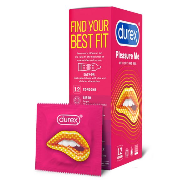 DUREX Emoji PleasureMe - bordás-pontozott óvszer (12db)