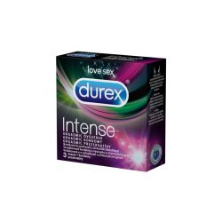   Durex Intense Stimuláló, bordázott-pontozott óvszer (3db)