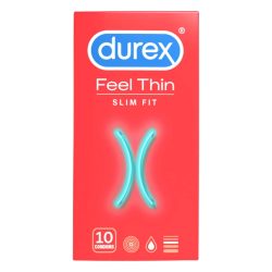 Durex Feel Thin Slim Fit - élethű érzés óvszer (10db)