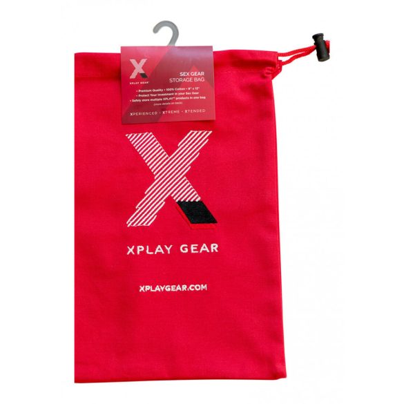 Perfect Fit Play Gear - szexjáték pamut tároló táska (piros)