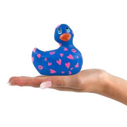   My Duckie Romance 2.0 - szíves kacsa vízálló csiklóvibrátor (kék-pink)