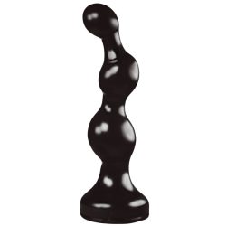 Zizi Twist – érzéki anális plug, fekete, 17 x 4,5 cm