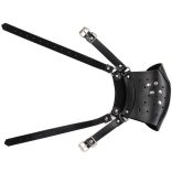 Fekete Punk Álarc - stílusos védelem és titokzatosság