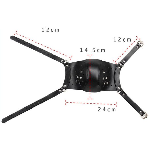 Fekete Punk Álarc - stílusos védelem és titokzatosság