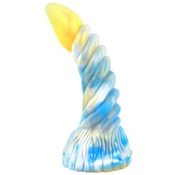 Arkan Dildo - prémium arany-kék intim eszköz 18 cm