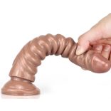 Dildo Monster Squel – prémium, óriás dildó világosbarna színben
