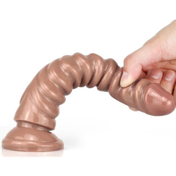 Dildo Monster Squel – prémium, óriás dildó világosbarna színben