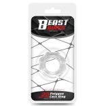 Soft Cockring Polygon – átlátszó, prémium péniszgyűrű