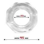 Soft Cockring Polygon – átlátszó, prémium péniszgyűrű