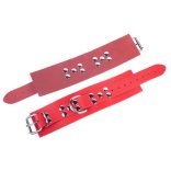 Prémium vörös bőr bilincs – érzéki kötözéshez