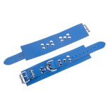 Prémium Ultra Kék Bőr Bilincsek – kényeztető élményhez