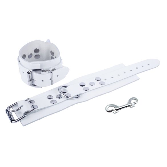 Prémium fehér bőrszíjak – érzéki bilincsek