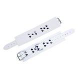 Prémium fehér bőrszíjak – érzéki bilincsek