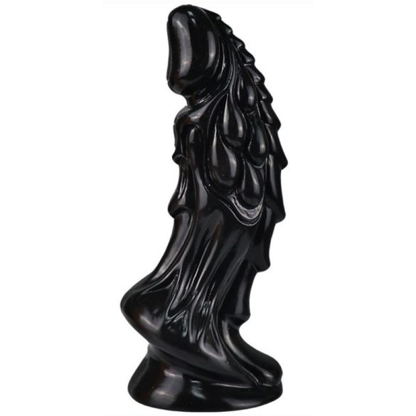 Alien Drafus – stílusos fekete dildó 15 cm