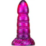 Torff – prémium, 16 cm fekete-lila dildó