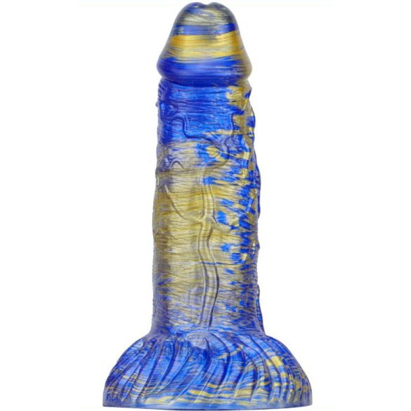 Dildo Fantasy Gentax – prémium kék-arany dildó 16x5 cm