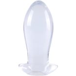 Plug Egg Clear S – átlátszó prémium tojás vibrátor