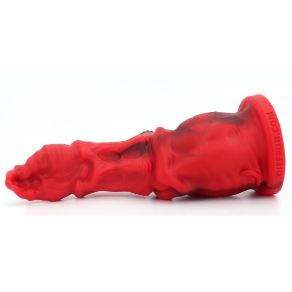 Sklirt Dildo – prémium vörös, 21 x 7 cm érzéki játék