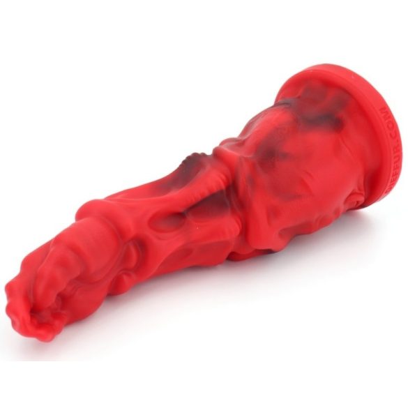 Sklirt Dildo – prémium vörös, 21 x 7 cm érzéki játék
